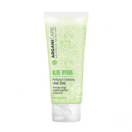 GOMMAGE VISAGE EXFOLIANT ET PURIFIANT À L'ALOE VERA ARGANICARE 100ML