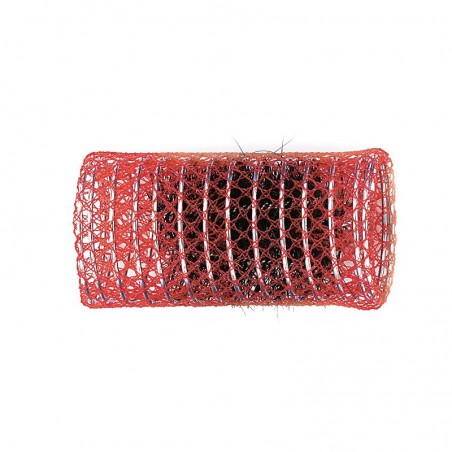BIGOUDIS BROSSE PROFA 40MM 12 PCS ROUGE