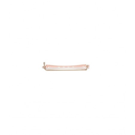 BIGOUDIS PERMANENTE LONG 12PCS BLANC ROSE 6,5MM