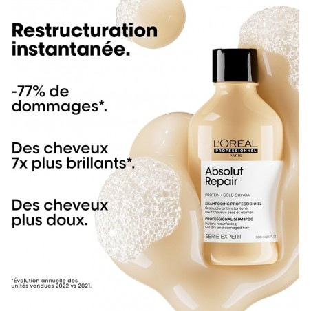 SHAMPOING RESTRUCTURANT ABSOLUT REPAIR GOLD 300ML