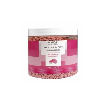 POT CIRE ROSE PERLES PELABLES 400G