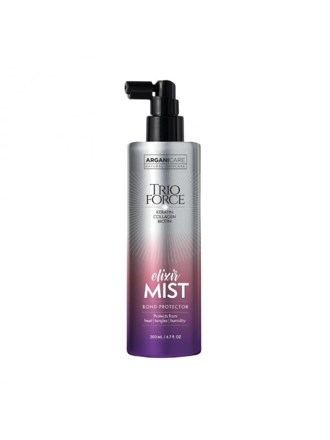 SPRAY TRIO FORCE, PROTECTION THERMIQUE, HUMIDITÉ ET ANTI-FRISOTTIS ARGANICARE 200ML