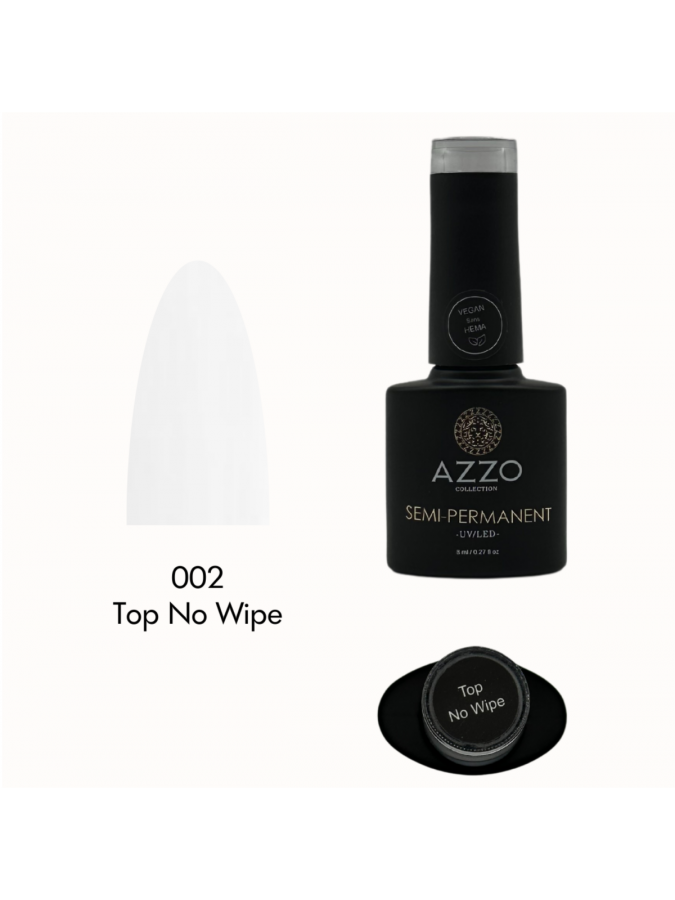 SEMI- PERMANENT AZZO TOP COAT NO WIPE 002 8ML